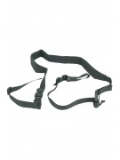 Ремень тактический Wartech TS-113 двухточечный с бесшумной антабкой (черный)