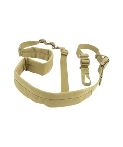 Ремень тактический Wartech TS-113 двухточечный с бесшумной антабкой (койот)