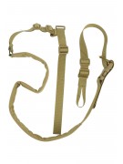 Ремень тактический Wartech TS-113 двухточечный с бесшумной антабкой (койот)