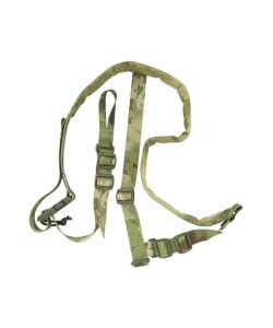 Ремень тактический Wartech TS-113 двухточечный с бесшумной антабкой (мох A-TACS)