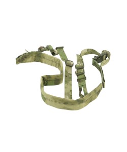 Ремень тактический Wartech TS-113 двухточечный с бесшумной антабкой (мох A-TACS)