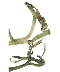 Ремень тактический Wartech TS-113 двухточечный с бесшумной антабкой (мох A-TACS)