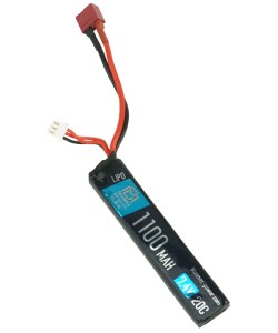 Аккумулятор BlueMAX Li-Po 7.4V 1100mah 20C Stick w/ Deans (T-type)