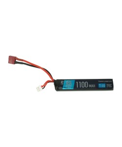Аккумулятор BlueMAX Li-Po 7.4V 1100mah 20C Stick w/ Deans (T-type)