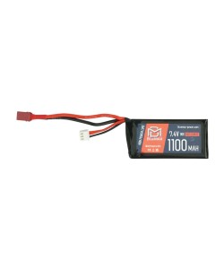 Аккумулятор BlueMAX Li-Po 7.4V 1100mah 30C mini Brick w/ Deans (T-type)