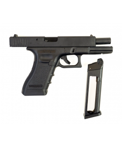 |Уценка| Страйкбольный пистолет KJW KP-17 Glock G17 CO₂ Black, металл. затвор (№ 782-УЦ)