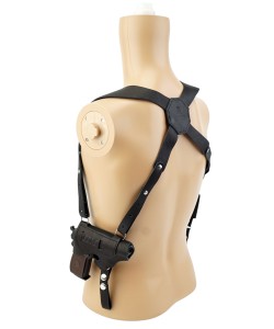 Кобура оперативная для ПМ, X-образная с обоймой (без клипсы) черная