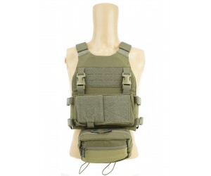 Разгрузочный жилет EmersonGear FCS Style Vest w/MK Chest Rig Set (Ranger Green)