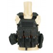 Разгрузочный жилет EmersonGear LBT6094A style Plate Carrier с 3 подсумками (Black) - фото № 1