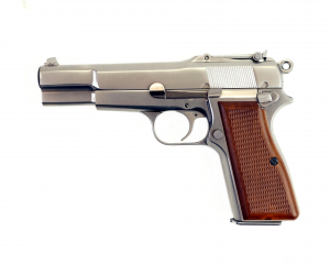 |Б/у| Страйкбольный пистолет WE Browning Hi-Power Silver (WE-B002) (№ 380ком)