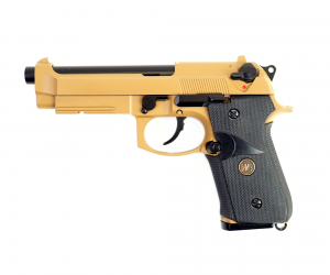 |Б/у| Страйкбольный пистолет WE Beretta M9A1 TAN GGBB (GP321) (№ 378ком)
