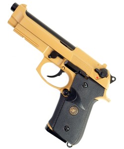 |Б/у| Страйкбольный пистолет WE Beretta M9A1 TAN GGBB (GP321) (№ 378ком)