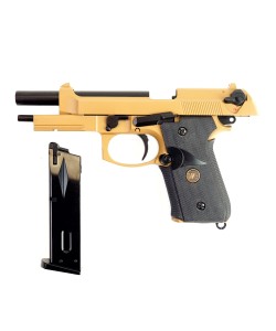 |Б/у| Страйкбольный пистолет WE Beretta M9A1 TAN GGBB (GP321) (№ 378ком)