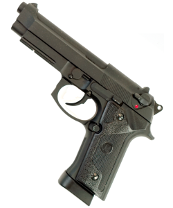 |Б/у| Страйкбольный пистолет KJW Beretta M9A1 Chrome CO₂ GBB (№ 404ком)