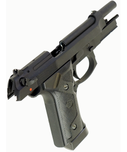 |Б/у| Страйкбольный пистолет KJW Beretta M9A1 Chrome CO₂ GBB (№ 404ком)