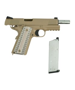 |Б/у| Страйкбольный пистолет WE Colt M45A1 Tan (GP132-TN) (№ 437ком)
