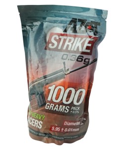 Шары трассерные Azot Strike Tracers 0,36 г, 2700 штук (1 кг, зеленые)
