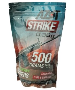 Шары трассерные Azot Strike Tracers 0,36 г, 1400 штук (0,5 кг, зеленые)