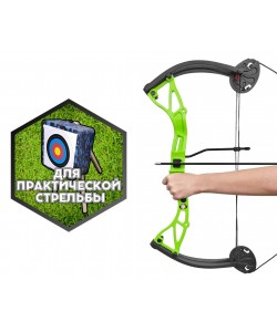 Лук детский блочный Ek Buster зеленый (с комплектацией)