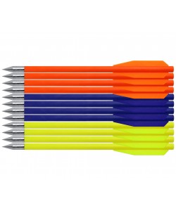 Дротики Centershot для арбалетов-пистолетов, пластик, 3 цвета (12 шт)