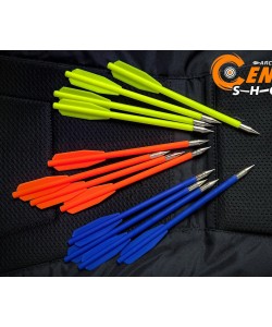 Дротики Centershot для арбалетов-пистолетов, пластик, 3 цвета (12 шт)