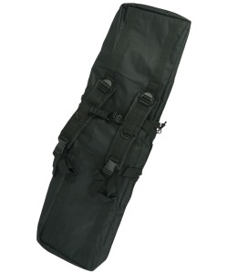 |Уценка| Чехол с 3 карманами, лямки для ношения на спине, Molle, 118x31 см (черный) (№ 842-УЦ)