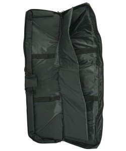 |Уценка| Чехол с 3 карманами, лямки для ношения на спине, Molle, 118x31 см (черный) (№ 842-УЦ)