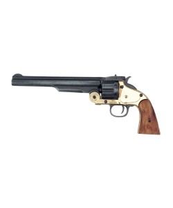 Макет револьвер Smith & Wesson Schofield, .45 калибра, латунь (состаренный, США, 1869 г.)