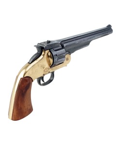 Макет револьвер Smith & Wesson Schofield, .45 калибра, латунь (состаренный, США, 1869 г.)
