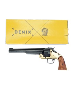 Макет револьвер Smith & Wesson Schofield, .45 калибра, латунь (состаренный, США, 1869 г.)