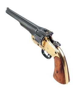 Макет револьвер Smith & Wesson Schofield, .45 калибра, латунь (состаренный, США, 1869 г.)