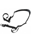 Ремень тактический Wartech TS-114 двухточечный со стальной антабкой (черный)