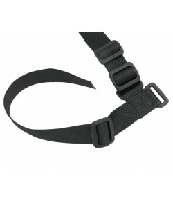 Ремень тактический Wartech TS-114 двухточечный со стальной антабкой (черный)