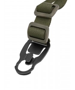 Ремень тактический Wartech TS-114 двухточечный со стальной антабкой (олива)