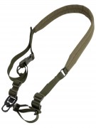 Ремень тактический Wartech TS-114 двухточечный со стальной антабкой (олива)