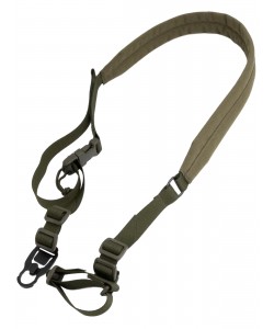 Ремень тактический Wartech TS-114 двухточечный со стальной антабкой (олива)