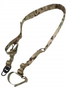 Ремень тактический Wartech TS-114 двухточечный со стальной антабкой (Multicam)