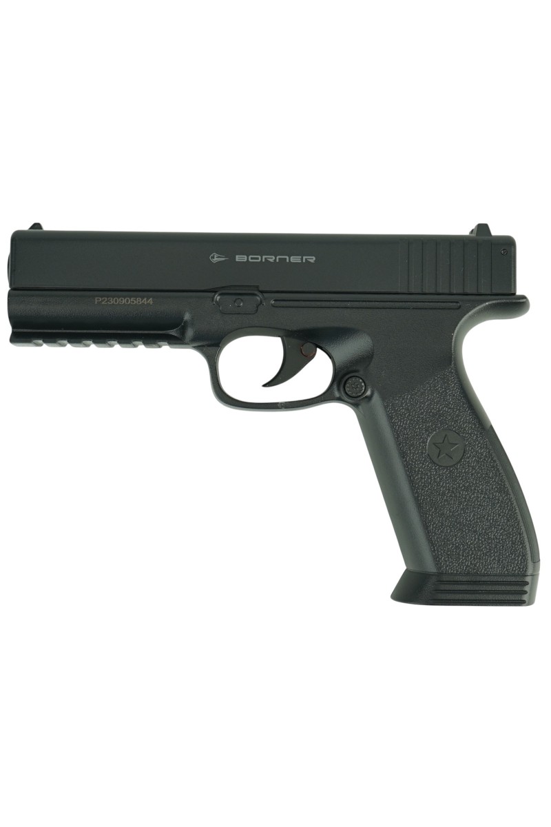 Страйкбольный пистолет Borner 17 (Glock) CO₂, пластик, 6 мм