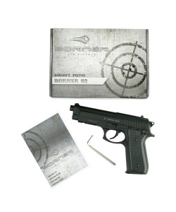 Страйкбольный пистолет Borner 92 (Beretta) CO₂, пластик, 6 мм
