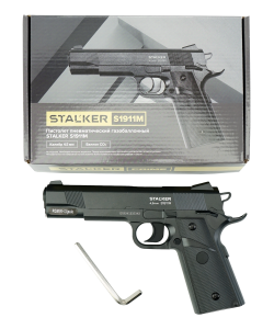 Пневматический пистолет Stalker S1911M, металл (Colt)