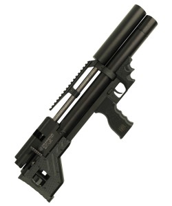 |Уценка| Пневматическая винтовка «Снайпер Буллпап», L=300 мм, шт/взвод (пластик, PCP, редуктор) 5,5 мм (№ 861-УЦ)