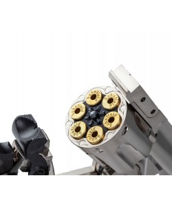 Пневматический револьвер ASG Schofield 6” (Schofield 2) Silver & Ivory Grip (пулевой)