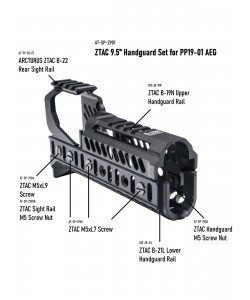 Страйкбольный пистолет-пулемет Arcturus PP19-01 «Витязь» CQB PE (AT-K9T-CQ-PE)