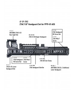 Страйкбольный пистолет-пулемет Arcturus PP19-01 «Витязь» Carbine PE (AT-K9T-CB-PE)