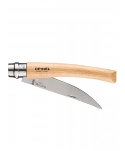 Нож складной Opinel №10, филейный, 10 см, нерж. сталь, рукоять бук