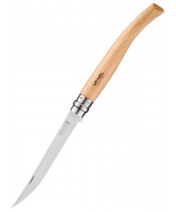 Нож складной Opinel №12, филейный, 12 см, нерж. сталь, рукоять бук