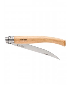 Нож складной Opinel №12, филейный, 12 см, нерж. сталь, рукоять бук