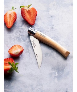 Нож складной Opinel №8, филейный, 8 см, нерж. сталь, рукоять бук