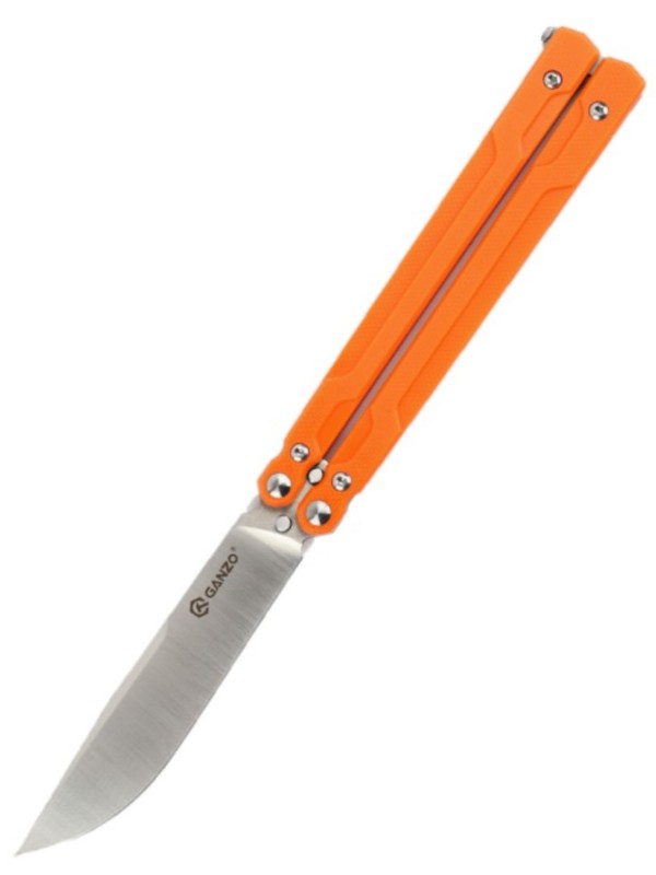 Нож-бабочка Ganzo G766, лезвие 89 мм (Orange)