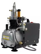 Компрессор высокого давления (220V, 12V, 300bar, 4500psi, 1,8 кВт), вод. охлаждение, фильтр и автостоп